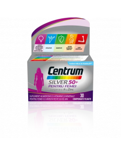 Centrum silver 50+ femei, 30 comprimate, Haleon