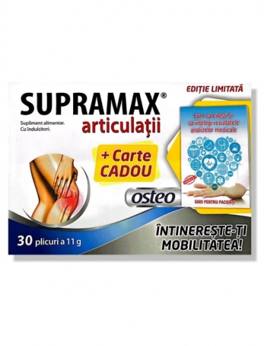 Supramax articulatii osteo, 30 pl + ghid pacient cadou, Zdrovit