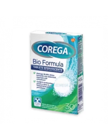 Corega bio formula, 30 tablete efervescente, Haleon Romania