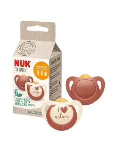 Suzeta din latex M1 Nature, 0-6 luni, 2 bucati, Nuk