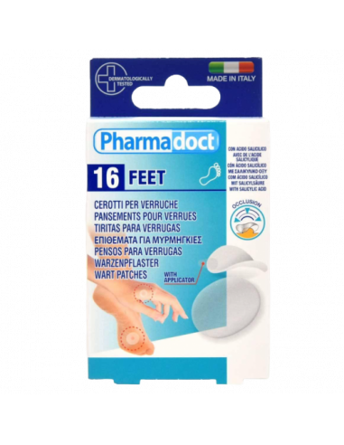 Plasturi asortati pentru veruci si negi, 16 bucati, Pharmadoct