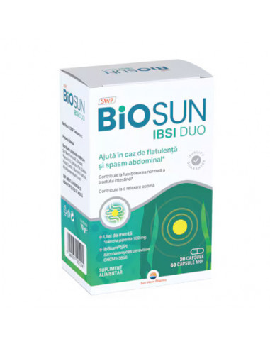 Biosun Ibsi Duo, 30 capsule + 60 capsule moi, Sun Wave Pharma