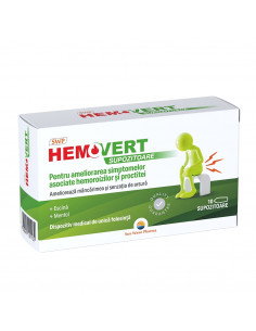 Supozitoare Hemovert, 10 bucati, Sun Wave Pharma