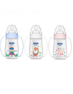 Biberon 250ml gura larga si maner - cod 138