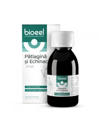 Sirop de patlagina si echinacea, 120 ml, Bioeel