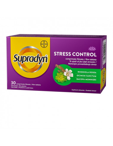 Supradyn Stress Control, 30 comprimate filmate, Bayer