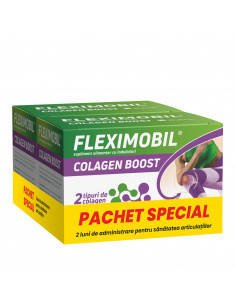 Pachet Fleximobil Colagen Boost, 2 x 30 plicuri, Fiterman
