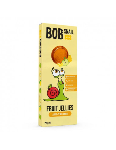 Jeleu măr, pere și lămâie, 27 g, Bob Snail
