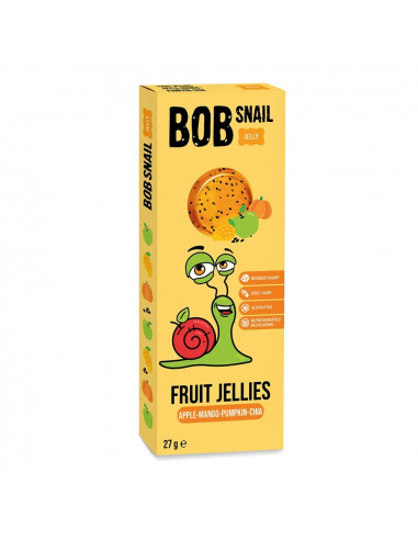 Bob Snail Jelly – Apple Mango Pumpkin Chia, 27 g, Bob Snail