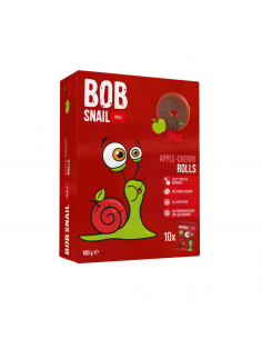 Rulou din mere – cireșe, 100 g, Bob Snail