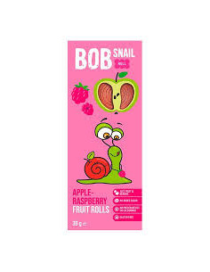 Rulou din mere și zmeură, 30 g, Bob Snail