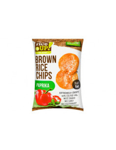 Brown Rice Chips Paprika, 60 g, RiceUP