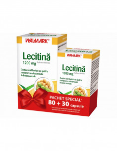 Lecitina 1200 mg 80 cps + 30 cps cadou, Walmark