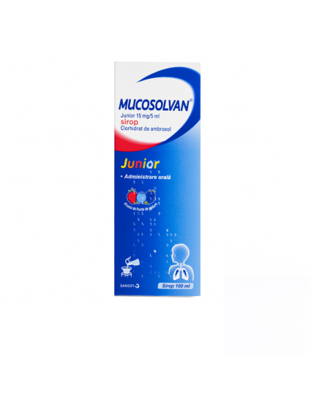 Mucosolvan Junior 15mg/5ml sirop x 100ml, Sanofi Romania S.R.L. - Romania