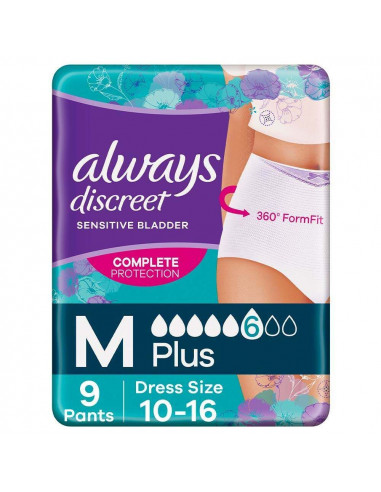 Always Discreet mediu plus, 9 buc