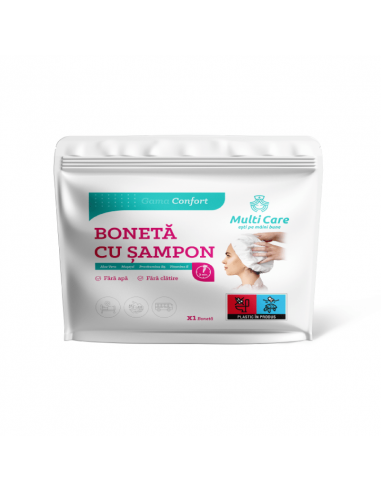 Bonetă cu șampon Confort, 1 buc, Multi Care