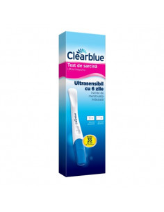 Clearblue Test de sarcină ultra‑timpuriu (10 mUI), 1 bucată