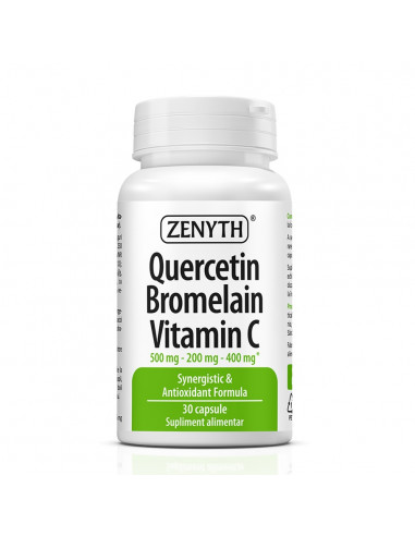 Quercetin Bromelain Vitamin C, 30 capsule – Zenyth