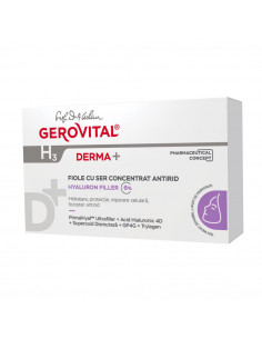 Gerovital H3 Derma+ Ser antirid concentrat – 10 fiole x 2 ml
