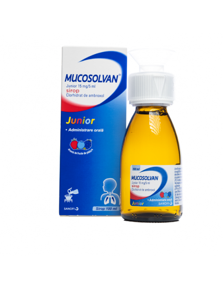 Mucosolvan Junior 15mg/5ml sirop x 100ml, Sanofi Romania S.R.L. - Romania