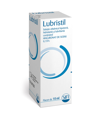 Lubristil 0.15 % soluție oftalmică hidratantă – 10 ml