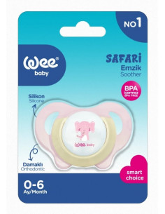 Suzeta silicon ortodontică Safari – mărimea 1 - cod 946