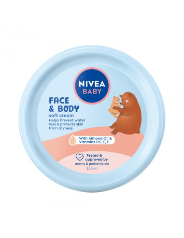 Nivea Baby Face & Body Soft Cream – 200 ml