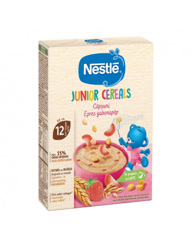 Nestlé Junior Cereals – Cereale cu căpșuni (de la 12 luni), 200 g