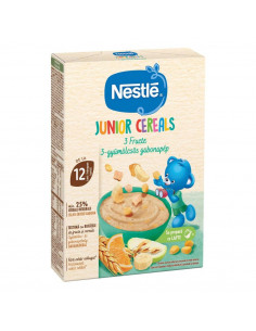 Nestlé Junior Cereals – Cereale cu 3 fructe +12 luni, 200 g