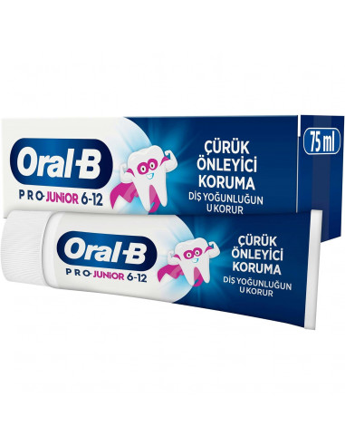 Oral-B Pro‑Junior Pastă de dinți 6‑12 ani, 75 ml