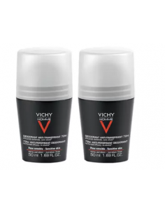 Vichy Homme Control Extrem Roll-On 72h 2 × 50 ml