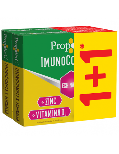 Denumire (ERP): Pachet Propolis C cu Echinacea Imunocomplex – 20 + 20 comprimate filmate