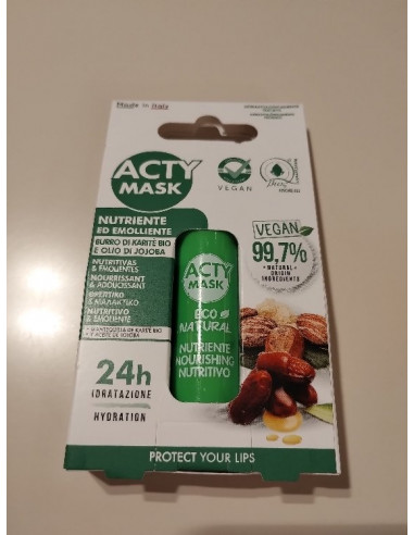 Acty Mask Balsam de buze vegan – unt de Shea & jojoba – 5,5 ml