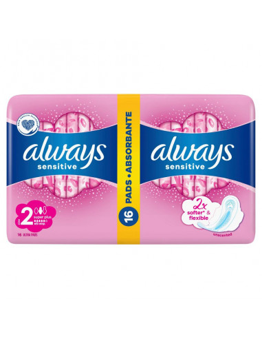 Always Duo Sensitive Super Plus absorbante 16 buc
