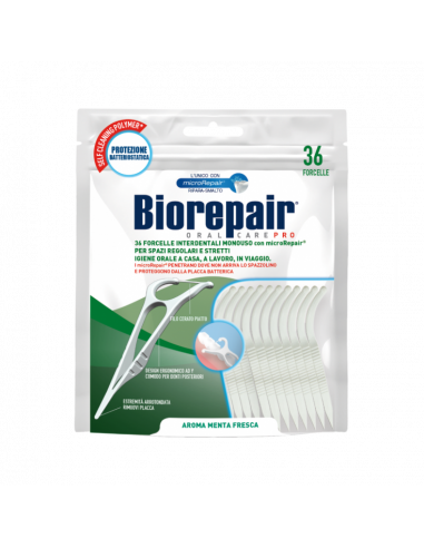 BioRepair flosseri interdentali unici cu microRepair® – 36 bucăți
