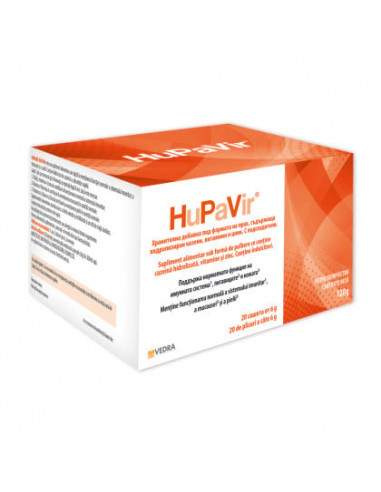HuPaVir 20 plicuri × 6 g – supliment alimentar imunomodulator