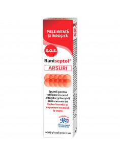 Raniseptol Arsuri S.O.S. spumă cu 20 % Panthenol – 150 ml