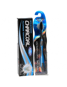 Pasta de dinti cu crabune activ x 125 ml  perie cadou