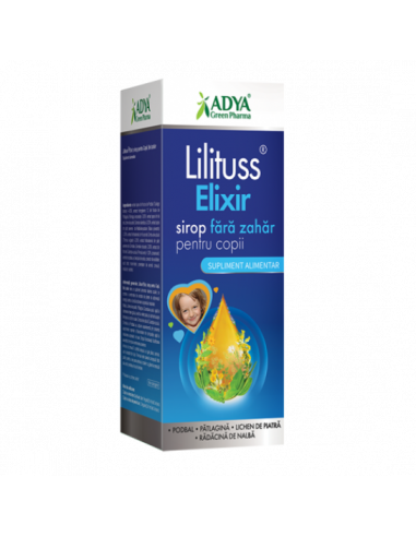 Lilituss Elixir – sirop pentru copii fără zahăr x 180 ml