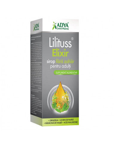 Lilituss Elixir – sirop pentru adulți fără zahăr, 180 ml