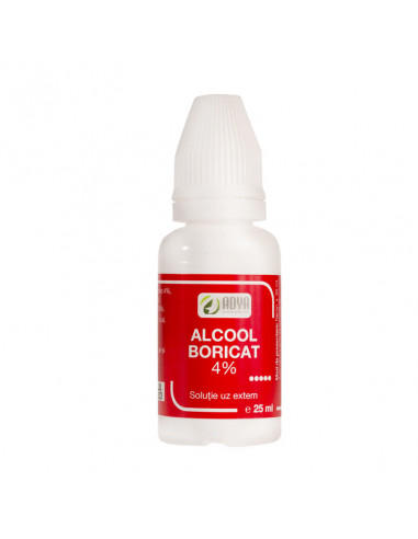 Alcool boricat 4 % – 25 ml (Adya Green Pharma)