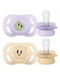 Philips Avent Ultra Start – 0–2 luni, 2 buc., design „Eyes”