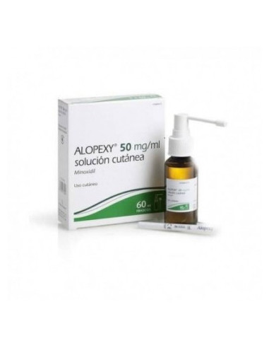 Alopexy 5% soluție cutanată, 50 mg/ml (Minoxidil), 60 ml,