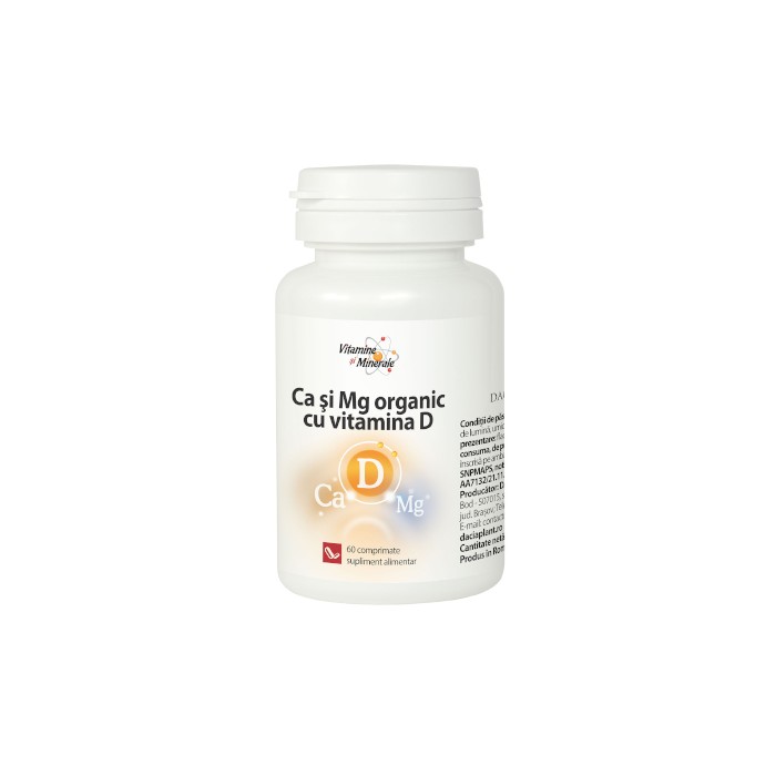 Calciu si magneziu organic  D3 x 60 cps