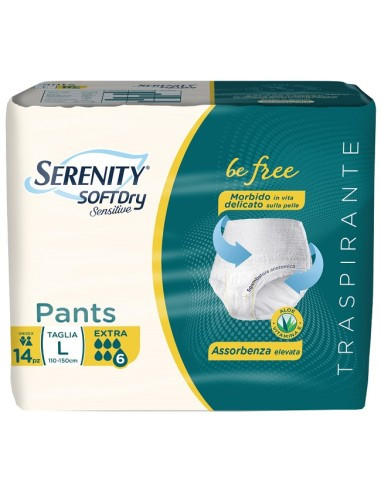 Serenity scutece tip chilot pentru adulti L, 14 buc, Tehnomedical