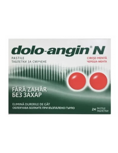 Dolo‑Angin fără zahăr – 24 comprimate