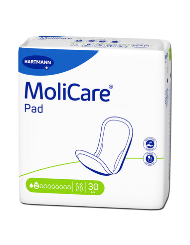 MoliCare Pad 2 Drops (inserts absorbante pentru incontinență, nivel „2 picături”) - 30 buc