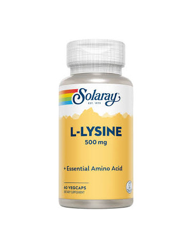 Solaray, L‑Lysine Free Form 500 mg, 60 VegCaps