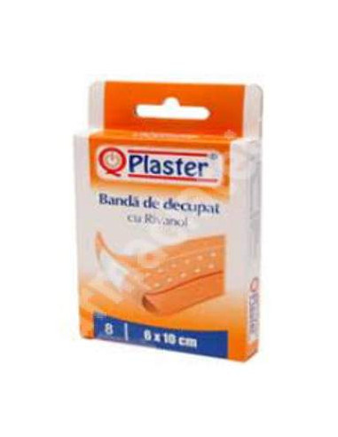 Qplaster bandă de decupat 6x10 cm x 8 plasturi