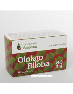 Ginkgo Biloba 80 mg – 60 capsule (6 blistere × 10 cps)